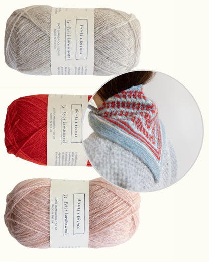 Isla Shawl | charming shawl made from Le Petit Lambswool by Biches & Bûches