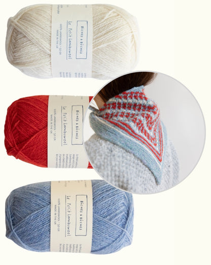 Isla Shawl | charming shawl made from Le Petit Lambswool by Biches & Bûches
