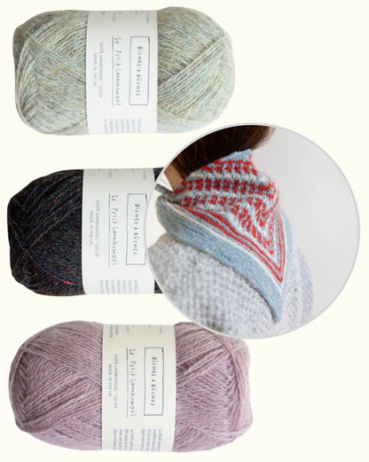Isla Shawl | charming shawl made from Le Petit Lambswool by Biches & Bûches