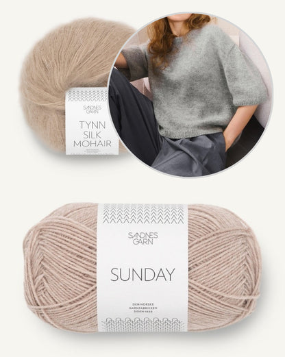 Ivy Shirt Merino | T-shirt de rêve en Sunday et Tynn Silk Mohair de Sandnes Garn