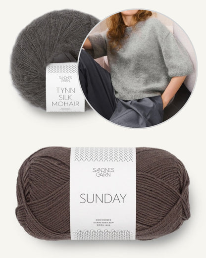 Ivy Shirt Merino | T-shirt de rêve en Sunday et Tynn Silk Mohair de Sandnes Garn