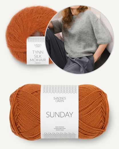 Ivy Shirt Merino | T-shirt de rêve en Sunday et Tynn Silk Mohair de Sandnes Garn