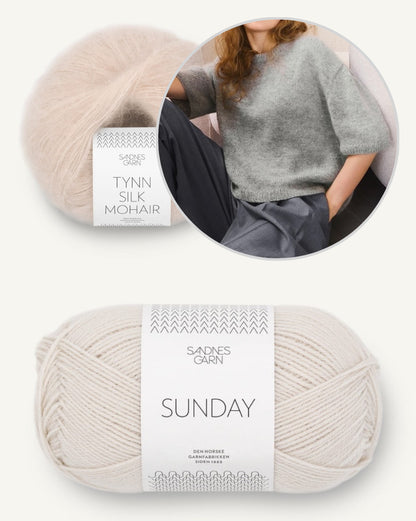 Ivy Shirt Merino | T-shirt de rêve en Sunday et Tynn Silk Mohair de Sandnes Garn