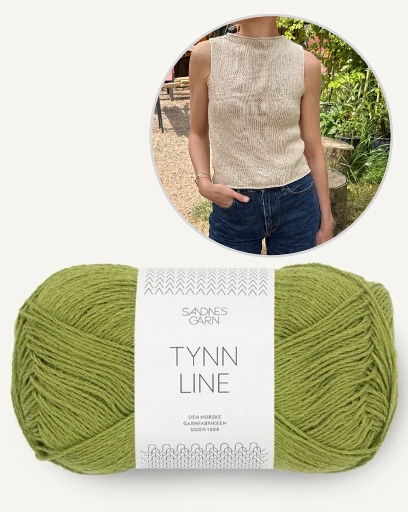 Ivy Top von PetiteKnit mit Tynn Line von Sandnes Garn 18