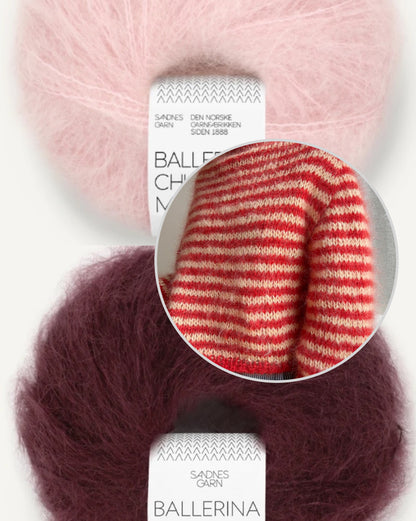 Miyu Sweater | varm med fina ränder av Ballerina Chunky Mohair från Sandnes Garn
