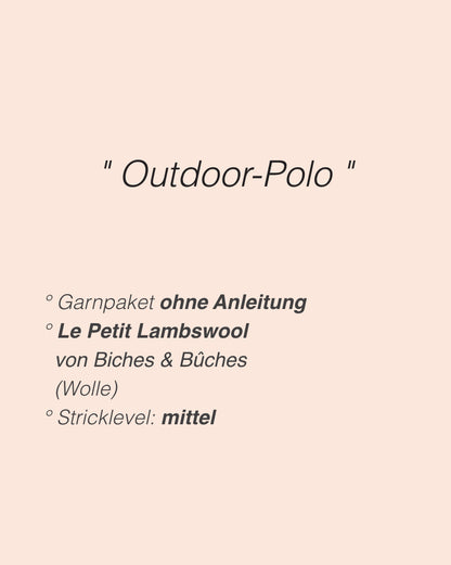 Morse Polo | delicate textured stripes made from Le Petit Lambswool by Biches & Bûches