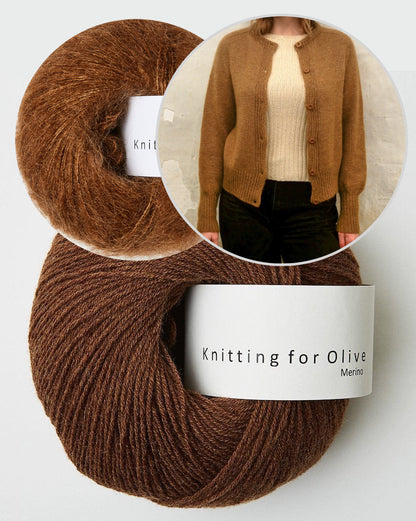 Johanne Cardigan | elegant and basic made of Merino and Soft Silk Mohair