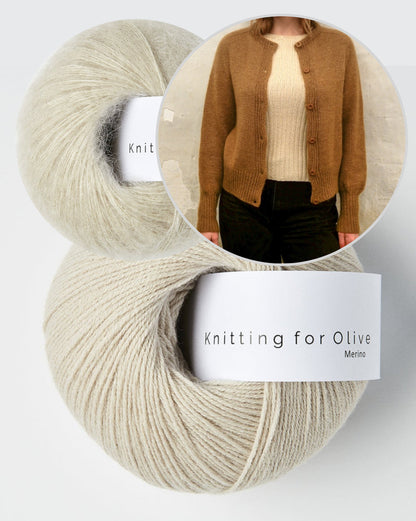 Johanne Cardigan | elegant and basic made of Merino and Soft Silk Mohair