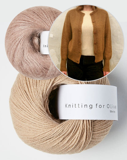 Johanne Cardigan | elegant and basic made of Merino and Soft Silk Mohair