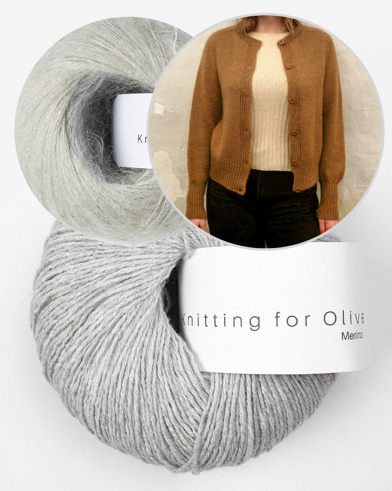 Johanne Cardigan | elegant and basic made of Merino and Soft Silk Mohair