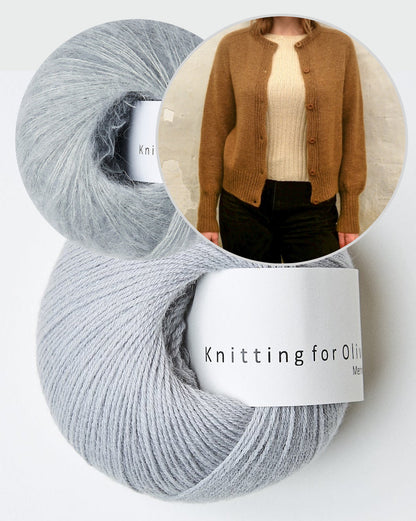 Johanne Cardigan | elegant and basic made of Merino and Soft Silk Mohair