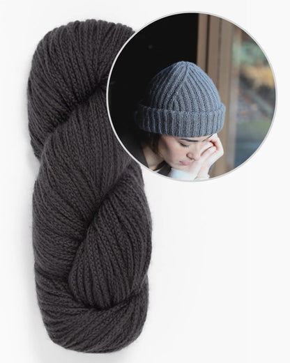 Cappello Jorn | morbido berretto a coste in Far di Woolfolk