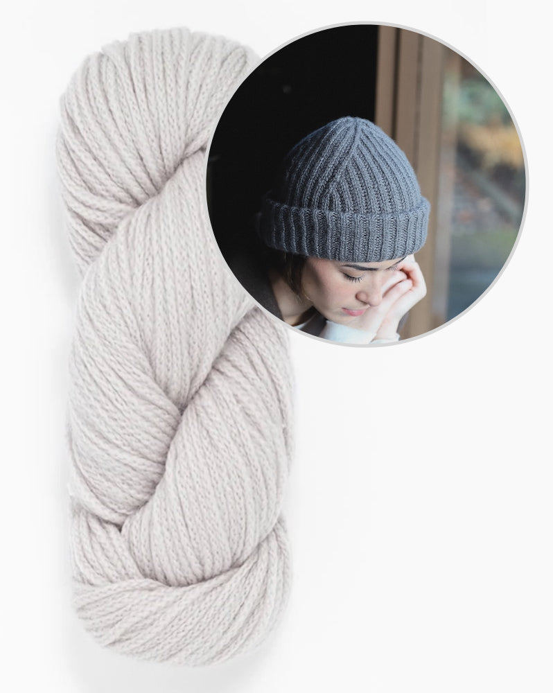 Cappello Jorn | morbido berretto a coste in Far di Woolfolk