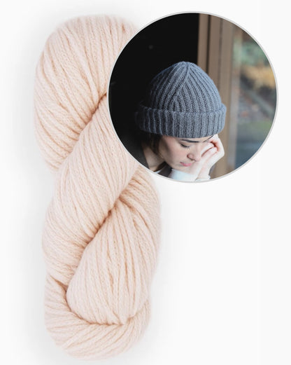 Cappello Jorn | morbido berretto a coste in Far di Woolfolk