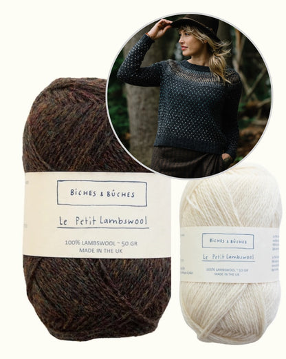 Junction Sweater | romantisk norsk sweater i Le Petit Lambswool fra Biches & Bûches
