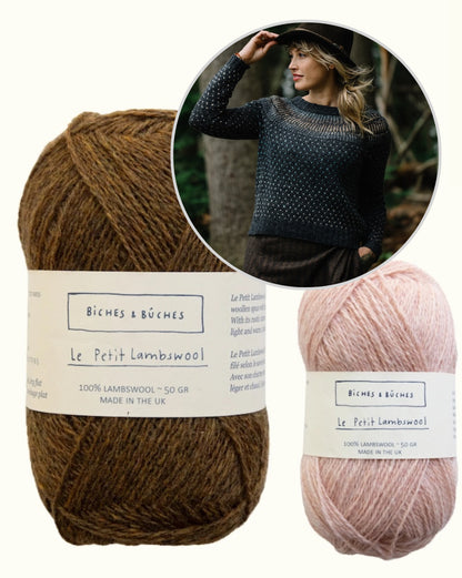 Junction Sweater | romantisk norsk sweater i Le Petit Lambswool fra Biches & Bûches