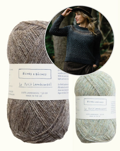 Junction Sweater | romantisk norsk sweater i Le Petit Lambswool fra Biches & Bûches