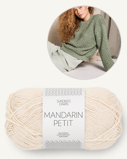 June Pullover | leichter Sommerpullover aus Mandarin Petit von Sandnes Garn