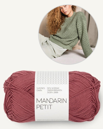 June Pullover | leichter Sommerpullover aus Mandarin Petit von Sandnes Garn