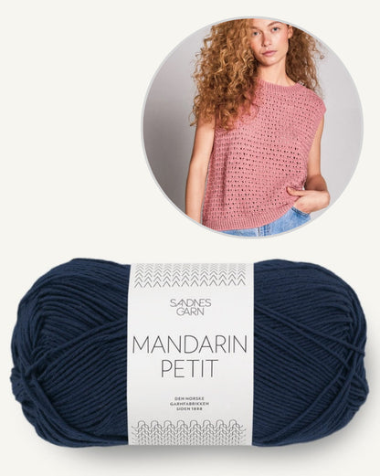June Top Sandnes | lässiges Lochmuster aus Mandarin Petit von Sandnes Garn