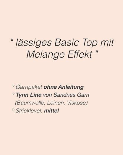 Top June | simple et joli en Mandarin Naturell de Sandnes Garn