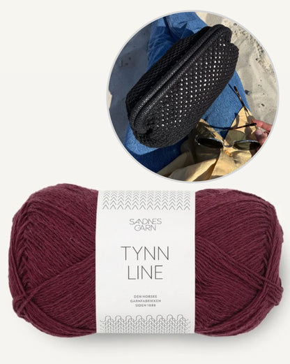 Pochette Juno | motif ajouré délicat en Tynn Line de Sandnes Garn