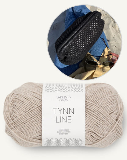 Pochette Juno | motif ajouré délicat en Tynn Line de Sandnes Garn
