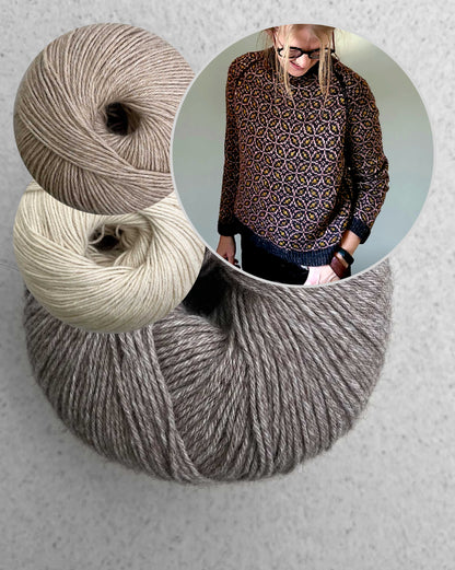 Kaleidoscope Sweater | all over delicate pattern from Puno Winikunka by Pascuali