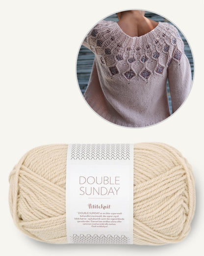 Kaleidoscope Sweater | glitzer Perlen und Double Sunday von Sandnes Garn