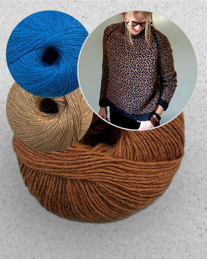 Kaleidoscope Sweater | all over delicate pattern from Puno Winikunka by Pascuali