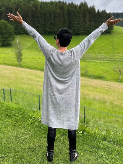 Catelyn Cardigan | Manteau décontracté en Pinta et Mohair Bliss de Pascuali