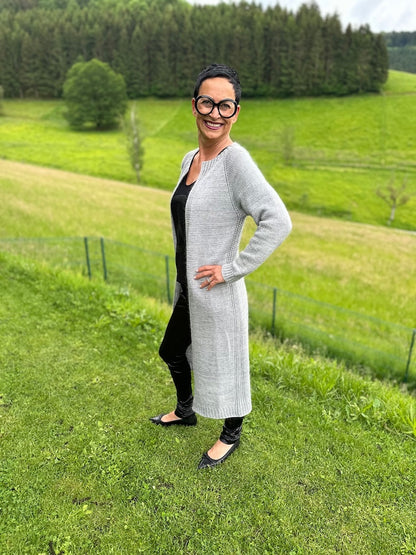 Catelyn Cardigan | Manteau décontracté en Pinta et Mohair Bliss de Pascuali