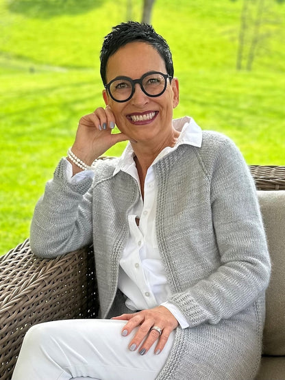 Catelyn Cardigan | Manteau décontracté en Pinta et Mohair Bliss de Pascuali