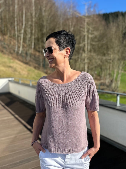 Cersei Tee | leichtes Muster mit Kaschmir aus Sole von Pascuali