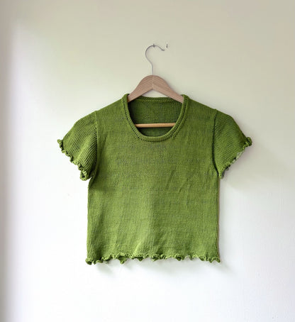 T-shirt Baby Gem | charmantes volant en Mandarin Petit de Sandnes Garn