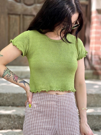 T-shirt Baby Gem | charmantes volant en Mandarin Petit de Sandnes Garn