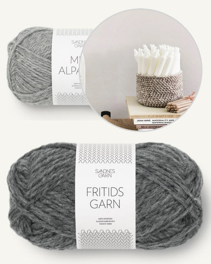 Petit panier | super simple avec Fritidsgarn et Mini Alpakka de Sandnes Garn