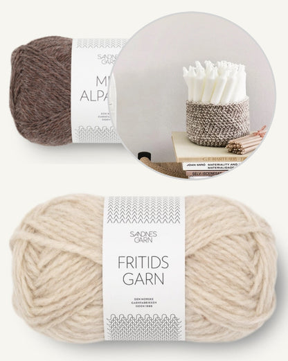 Petit panier | super simple avec Fritidsgarn et Mini Alpakka de Sandnes Garn