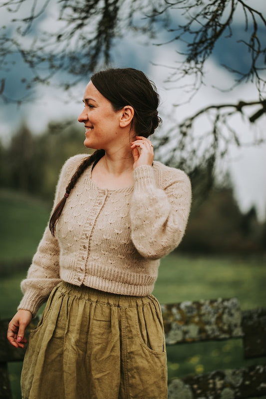Meadowflower Cardigan von Kleinigkeitenliebe mit Classic Cashmere von Cardiff 1