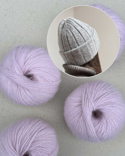 The Knitonomy Boston Hat | classic beauty made from soft Cashmere 6/28 by Pascuali
