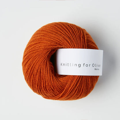 Knitting for Olive Merino Farbe burnt orange