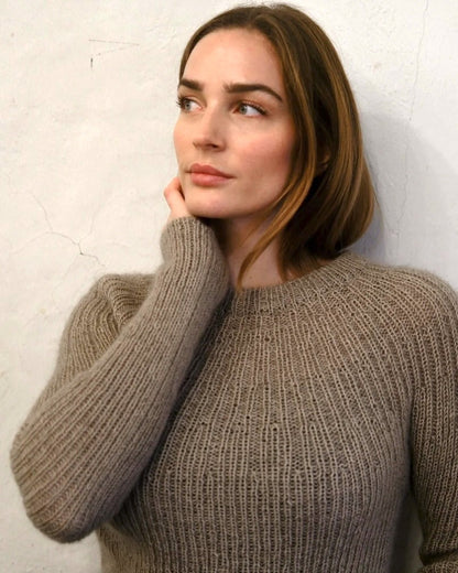 Bellis Rib Shirt | Motif délicat en mérinos et soft silk mohair