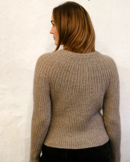 Bellis Rib Shirt | Motif délicat en mérinos et soft silk mohair