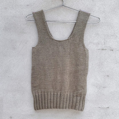 Twisted V-Top | delicate cable with Pure Silk by Knitting for Olive