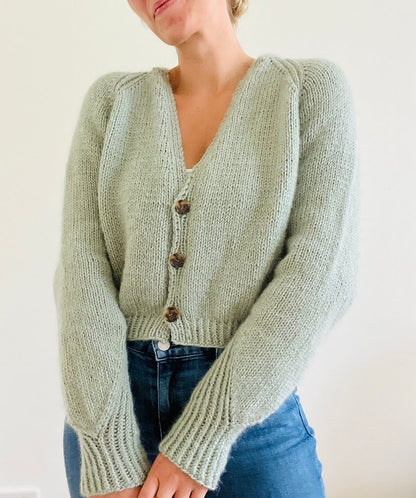 Kolibri by Johanna Edgar Cardigan mit Heavy Merino und Soft Silk Mohair von Knitting for Olive 4