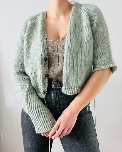 Kolibri by Johanna Edgar Cardigan mit Heavy Merino und Soft Silk Mohair von Knitting for Olive 5