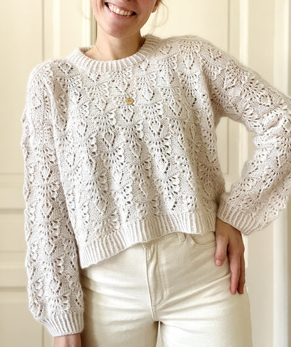 Kolibri by Johanna Pierre Sweater mit Merino und Soft Silk Mohair von Knitting for Olive 1