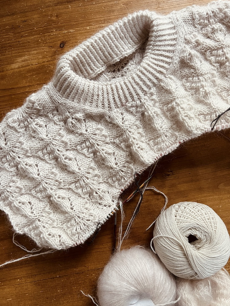 Kolibri by Johanna Pierre Sweater mit Merino und Soft Silk Mohair von Knitting for Olive 6