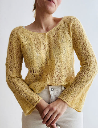 Cardigan Gerardina | délicat motif en Mohair Bliss de Pascuali