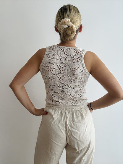 Rodolphe Top Silk Edition | stunning lace pattern made from Pure Silk by Knitting for Olive